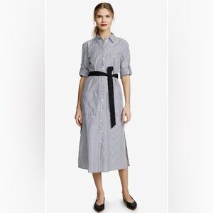 Veronica Beard Jeans Carter Stripe Shirt Dress | Size Small